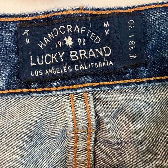 Lucky Brand Jeans Faded Distressed Denim 181 Relaxed Fit - Picture 3 of 6